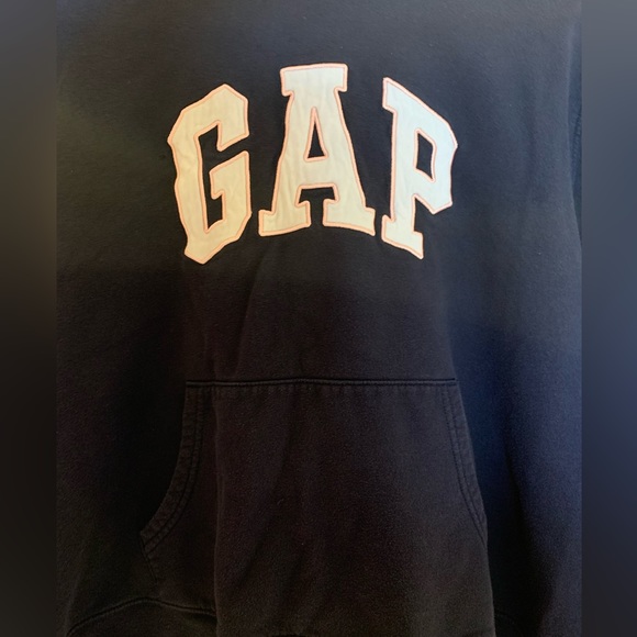 GAP women’s dark blue hoodie with kangaroo pocket (Large) - Picture 3 of 5